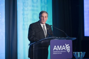 Dr. Scott Ferguson accepts award on behalf of former Gov Mike Beebe