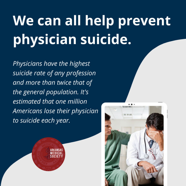 Today is National Physician Suicide Awareness Day Arkansas Medical